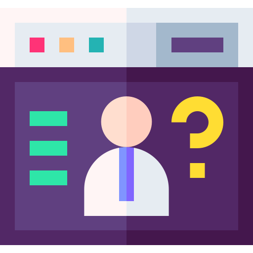 Silhouette of person over web browser icon